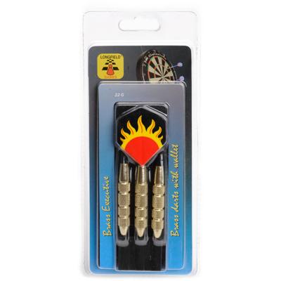 Longfield darts brass 22 gram in etui Longfield darts brass 22 gram in etui