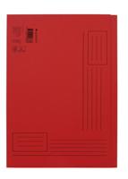 Vouwmap quantore a4 ongelijke zijde 250gr rood - thumbnail