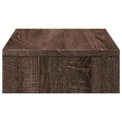 VidaXL Monitorstandaard 50x27x10 cm bewerkt hout bruin eikenkleurig