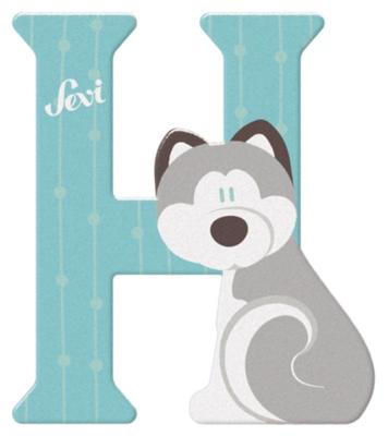 Sevi letter h husky: 10 cm (83008)