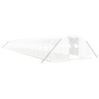 Tuinkas met stalen frame 88 m² 22x4x2 m wit - thumbnail