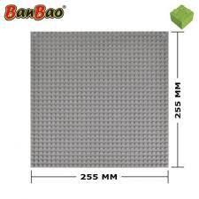 BanBao grijze grondplaat 25,5 x 25,5 cm