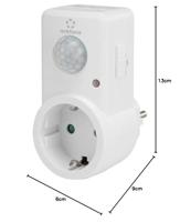 Renkforce 1588385 PIR-bewegingsmelder Tussenstekker 120 ° Wit IP20 - thumbnail