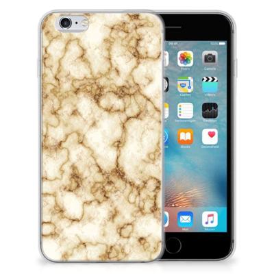 Apple iPhone 6 | 6s | TPU | Siliconen hoesje | Marmer Goud