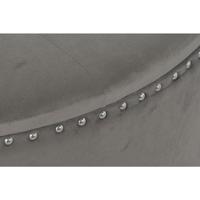 Kruk DKD Home Decor Grijs Zilverkleurig Hout MDF 80 x 80 x 43 cm - thumbnail