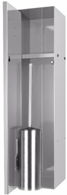 Looox Closed closetborstelgarnituur - tegelbaar - rvs geborsteld cl8