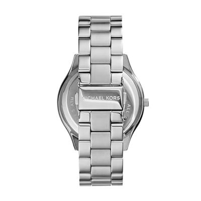 Michael Kors Heren Runway MK3178 zilveren roestvrijstalen quartz modehorloge