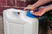Hunersdorff Waterjerrycan | 12 l HDPE met aftapkraan + pompdispenser | H310x165xD350 mm | 1 stuk - 816510 816510a - thumbnail