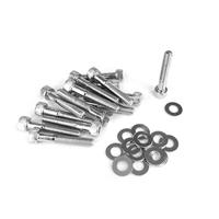 TNT motorkap schroevenset screw set engine cover piaggio 50 chrome - thumbnail