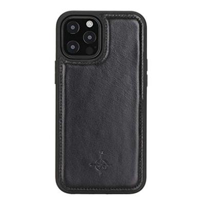 NorthLife - iPhone 12 Pro Max - Leren Backcover hoes - Zwart NorthLife - iPhone 12 Pro Max - Leren Backcover hoes - Zwart