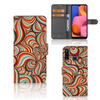 Samsung Galaxy A20s Hoesje Retro - thumbnail