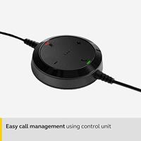 Jabra Evolve 20 UC Stereo Bedrade Headset/Muziek Hoofdtelefoon (U.S. Retail Packaging), Zwart - thumbnail