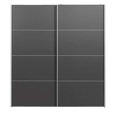 Schuifdeurkast Verona antraciet - antraciet - 200x182x64 cm