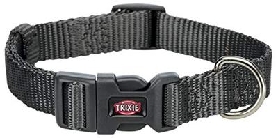 Hondenhalsband Trixie New Premium Grafiet XS/S 22-35 cm