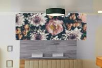 Searchlight PlafondlampDrum Pleat 50cm velvet antraciet - 23298-3GY - thumbnail