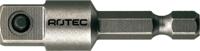 Rotec Adapter E 6,3 x 50mm x 3/8"-4-kt. met stift - 820.00501 - 820.00501 - thumbnail