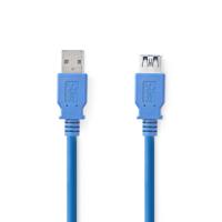 USB 3.0-Kabel | A Male - A Female | 2,0 m | Blauw - thumbnail