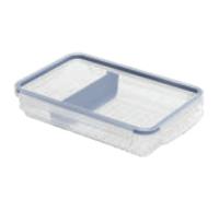 Rotho Clic & Lock Koelkast Bewaardoos 1.5L Horizon Blauw/Transparant - thumbnail