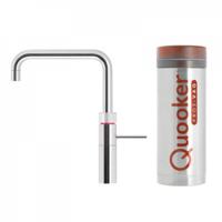 Quooker Fusion square met PRO3 boiler 3-in-1 kokend water kraan RVS - thumbnail