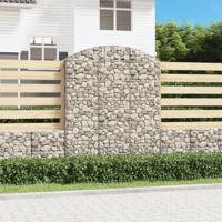 VidaXL Schanskorf gewelfd 150x30x180/200 cm gegalvaniseerd ijzer - thumbnail