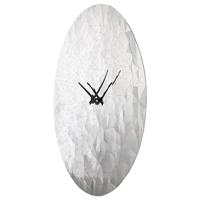 NeXtime - Wandklok 80cm-Stil-Chroom-RVS-NeXtime 'Fragment' - thumbnail