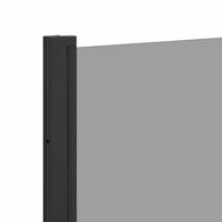 VidaXL Bad douchescreen zwart 68 x 130 cm gehard glas - thumbnail