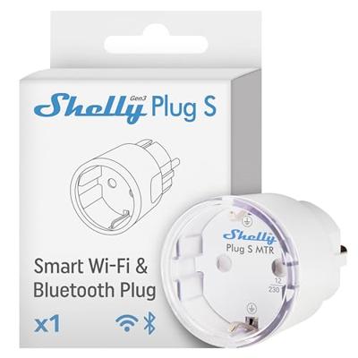 Shelly Shelly Plug S Gen3 White Stopcontact Bluetooth, WiFi