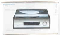 Karcher Platenspeler met ingebouwde stereo-luidsprekers, vinyl platenspeler, line-out, hoofdtelefoonaansluiting, 2 snelheden, nostalgie retro turntafel, KA 8050 zilver - thumbnail