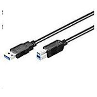 MicroConnect USB3.0AB1B USB-kabel 1m 3.2 Gen 1 (3.1 Gen 1) USB A USB B zwart - USB-kabel (1 m, USB A, USB B, 3.0 (3.1 Gen 1), mannelijke connector/stekker, zwart) - thumbnail