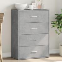 Dressoir 60x31x84 cm bewerkt hout betongrijs - thumbnail