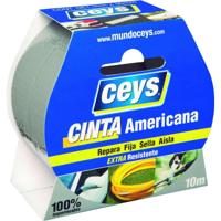Ducttape Ceys 10 m x 50 mm Zilverkleurig - thumbnail