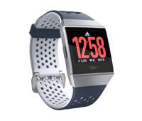 Fitbit Ionic: Adidas Edition LCD Polsband activiteitentracker Zilver - thumbnail