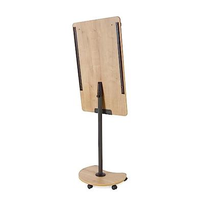 Rocada Flipchart NAT0616 (b x h) 670 mm x 2000 mm Hout, Eiken, Wit (RAL 9003) Afwisbaar, Beschrijfbaar, Magneetband, Incl. opbergbakje, Incl. papierhouder - thumbnail