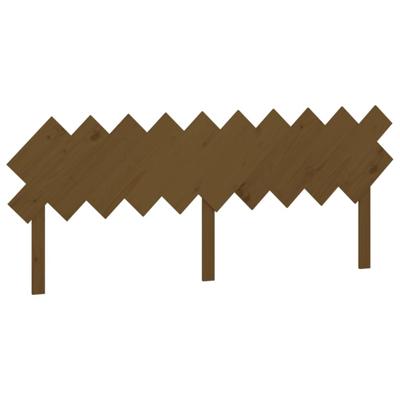 Hoofdbord 196x3x80,5 cm massief grenenhout honingbruin