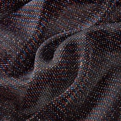 Kinderrokje geplooid met glitters 104 marineblauw