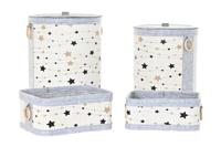 Veelzijdige mand DKD Home Decor Bamboe Sterren 36 x 36 x 50 cm - thumbnail