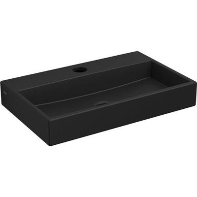 Fontein Clou Mini Wash Me 38x24x6cm Keramiek Mat Zwart (Met Kraangat) Fontein Clou Mini Wash Me 38x24x6cm Keramiek Mat Zwart (Met Kraangat)