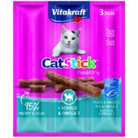 VITAKRAFT CatStick Mini with flounder and Omega-3 - Kattensnoepje - 3 stuks - thumbnail