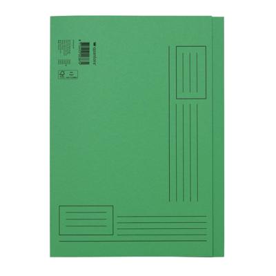 Vouwmap Quantore A4 ongelijke zijde 250gr groen | 50 stuks