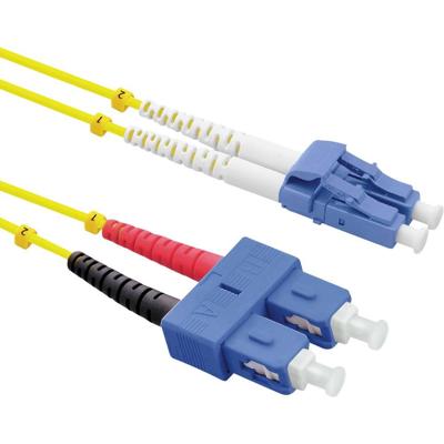 ROLINE glasvezelkabel duplex, single mode 9/125µm OS2, LC/SC, LSOH, geel, 1 m