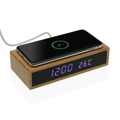 Wekker Versa Bamboe Minimalist 7,3 x 3,5 x 16 cm