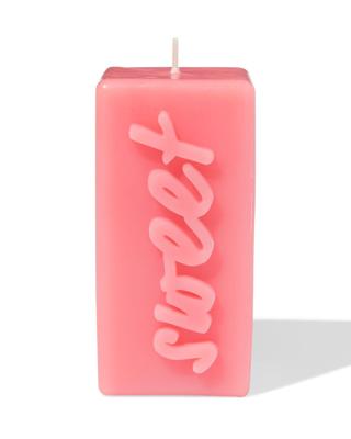 HEMA Kaars 12.5cm &apos;sweet&apos; roze