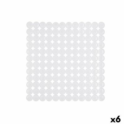 Antislipmat voor in de douche Berilo Wit PVC 68 x 36 x 1 cm (6 Stuks)