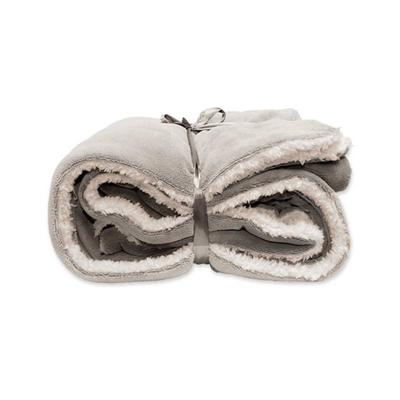 Unique Living Unique Living Lars coral fleece/suede plaid 150x200cm chateau grey