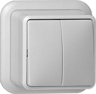 Gira serieschakelaar opbouw creme