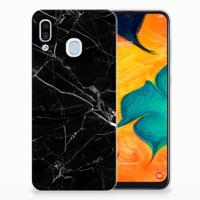 Samsung Galaxy A30 | TPU | Siliconen hoesje | Marmer Zwart - Origineel Cadeau Vader - thumbnail