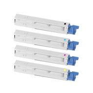 Huismerk OKI C3520 / MC350 / MC360 (43459321-43459324) Toners Multipack (zwart + 3 kleuren)