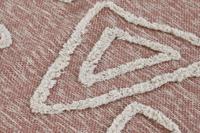 Tapijt DKD Home Decor Roze Terra cotta Wit Franjes Stads (160 x 230 x 1 cm) - thumbnail