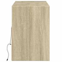 Tv-wandmeubel met LED-verlichting 130x31x45 cm sonoma eiken - thumbnail