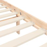 Bedframe met hoofdbord massief hout - thumbnail